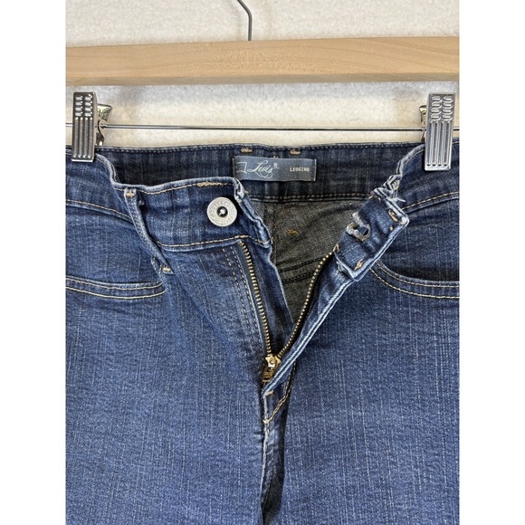 Levi's Skinny Straight Leg Blue Denim Jeans Womens 28x26 - Picture 5 of 10